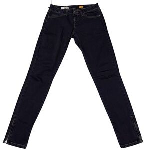 Pilcro and The Letterpress Low Rise Straight Leg Jeans Womens 26 Zipper Ankles